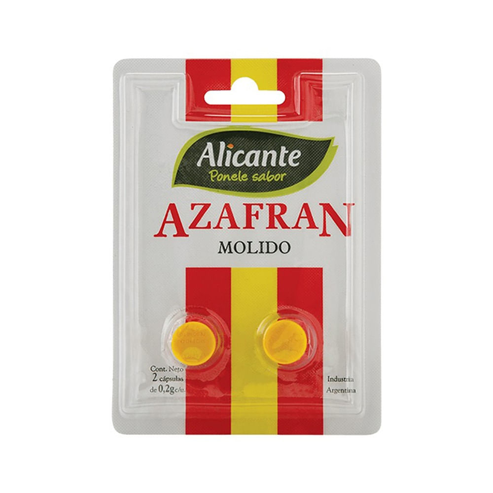 Azafrán Alicante blister x 2 uni