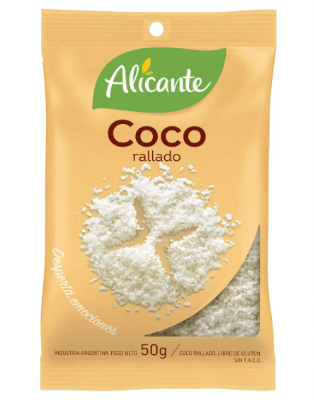 Coco rallado Alicante sobre 50 g