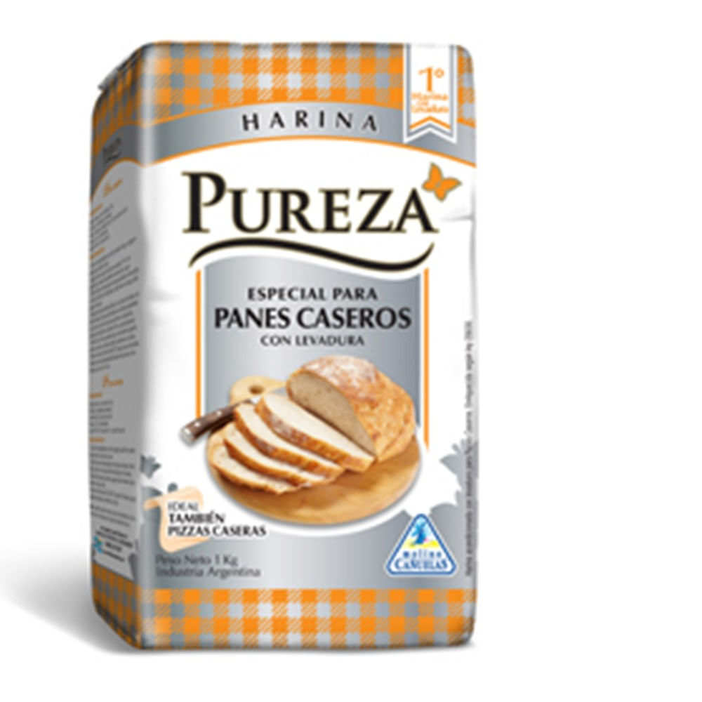 Harina Pureza Para Pan Casero X 1 Kg - modomarketar