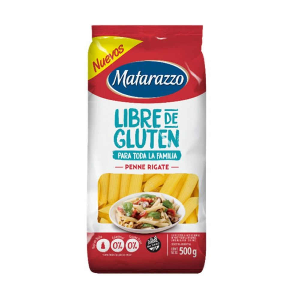 Fideos sin tacc penne rigante Matarazzo 500 g