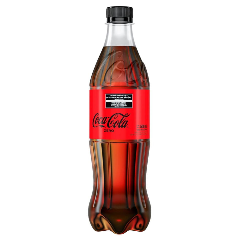Gaseosa Coca-Cola Zero 500 Ml