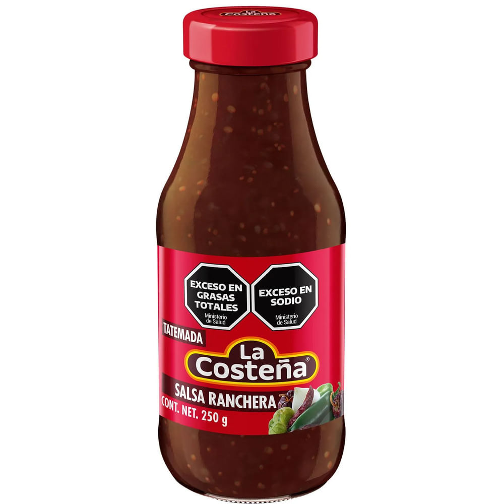 Salsa ranchera La Costeña en botella 250 grs